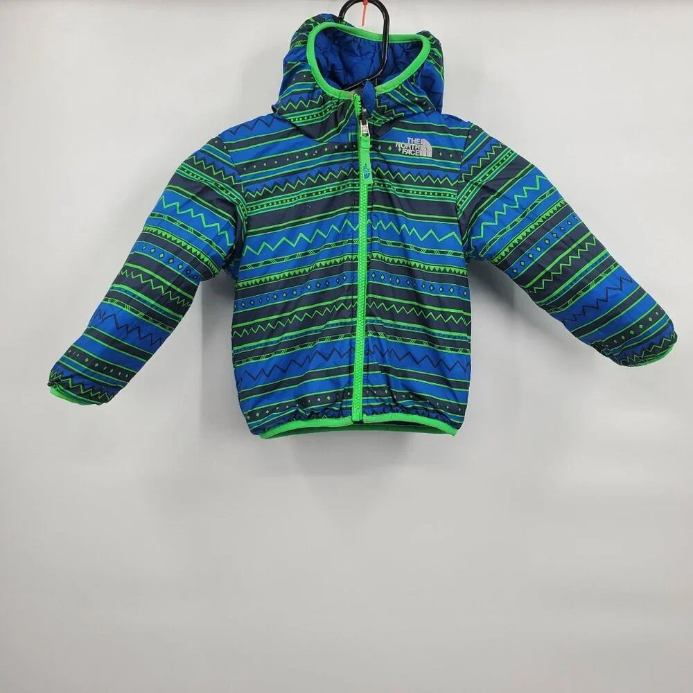 The North Face Reversible Perrito Hooded Jacket KIDS Size 2T Full Zip
